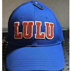lululemon athletica universal Cap in Blue with orange Letters